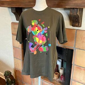 UNIQLO X UT MIKE MILLS DISNEY MICKEY MOUSE MENS TSHIRT ABSTRACT PAINTED DOTS, M!